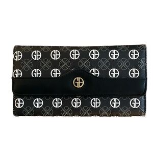 GIANI BERNINI Women’s Signature Tri-Fold Wallet BROWN Tan NWOT